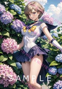 64セーラーウラヌス　美少女戦士セーラームーン アニメ A4 ポスター 0102G