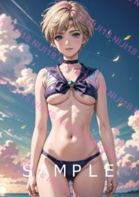165セーラーウラヌス　美少女戦士セーラームーン アニメ A4 ポスター 0106F