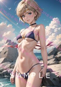 172セーラーウラヌス　美少女戦士セーラームーン アニメ A4 ポスター 0108Y