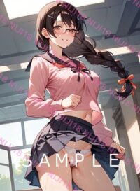 342　化物語 羽川翼 アニメ A4 ポスター 01094