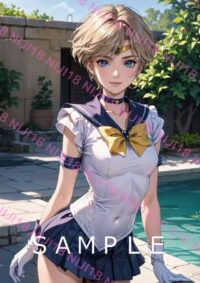 127セーラーウラヌス　美少女戦士セーラームーン アニメ A4 ポスター 0109S