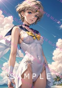 178セーラーウラヌス　美少女戦士セーラームーン アニメ A4 ポスター 010A1
