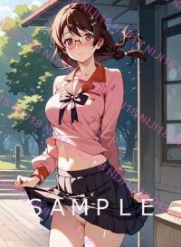 361　化物語 羽川翼 アニメ A4 ポスター 011CT