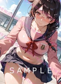 351　化物語 羽川翼 アニメ A4 ポスター 011FZ