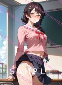 345　化物語 羽川翼 アニメ A4 ポスター 011J6