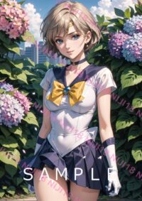 146セーラーウラヌス　美少女戦士セーラームーン アニメ A4 ポスター 011KV