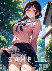 353　化物語 羽川翼 アニメ A4 ポスター 011LY