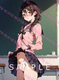 349　化物語 羽川翼 アニメ A4 ポスター 011M2