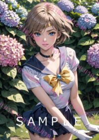 135セーラーウラヌス　美少女戦士セーラームーン アニメ A4 ポスター 011VP