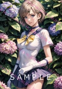 139セーラーウラヌス　美少女戦士セーラームーン アニメ A4 ポスター 011VQ