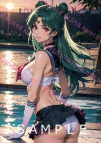 100セーラープルート美少女戦士セーラームーン アニメ A4 ポスター 011VS