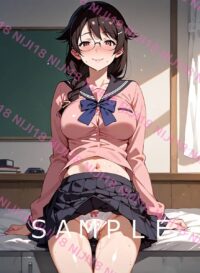 341　化物語 羽川翼 アニメ A4 ポスター 011W0