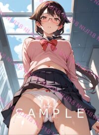 344　化物語 羽川翼 アニメ A4 ポスター 011X2