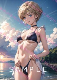 166セーラーウラヌス　美少女戦士セーラームーン アニメ A4 ポスター 011Z8