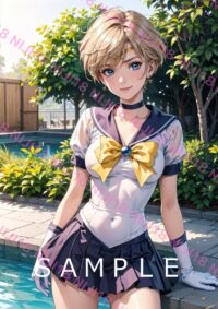 128セーラーウラヌス　美少女戦士セーラームーン アニメ A4 ポスター 01220