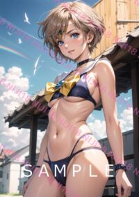 179セーラーウラヌス　美少女戦士セーラームーン アニメ A4 ポスター 0122S