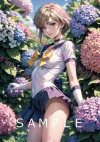 134セーラーウラヌス　美少女戦士セーラームーン アニメ A4 ポスター 0124J