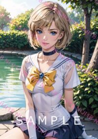 118セーラーウラヌス　美少女戦士セーラームーン アニメ A4 ポスター 0124N