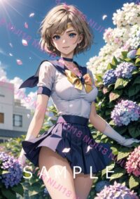 133セーラーウラヌス　美少女戦士セーラームーン アニメ A4 ポスター 0124O