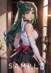 91セーラープルート美少女戦士セーラームーン アニメ A4 ポスター 0124U