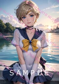 123セーラーウラヌス　美少女戦士セーラームーン アニメ A4 ポスター 01267