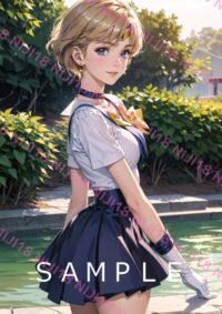 114セーラーウラヌス　美少女戦士セーラームーン アニメ A4 ポスター 0126M
