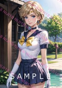 117セーラーウラヌス　美少女戦士セーラームーン アニメ A4 ポスター 0126Y