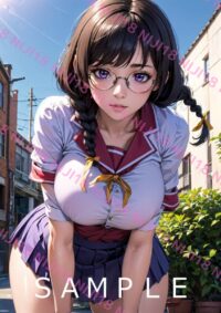 202　化物語 羽川翼 アニメ A4 ポスター 012M9
