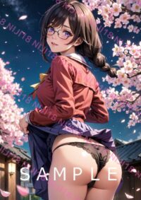 151　化物語 羽川翼 アニメ A4 ポスター 012Y2