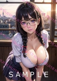 161　化物語 羽川翼 アニメ A4 ポスター 0131B