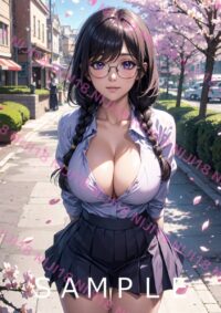 192　化物語 羽川翼 アニメ A4 ポスター 01323