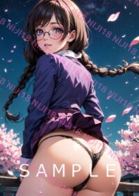 153　化物語 羽川翼 アニメ A4 ポスター 013A1