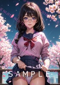 135　化物語 羽川翼 アニメ A4 ポスター 013AP
