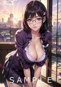 167　化物語 羽川翼 アニメ A4 ポスター 013BG