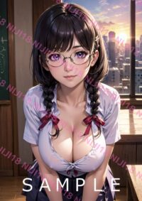 162　化物語 羽川翼 アニメ A4 ポスター 013D3