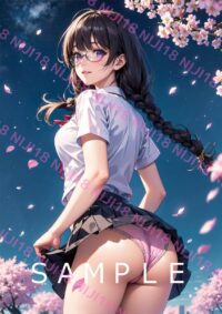 149　化物語 羽川翼 アニメ A4 ポスター 013DO