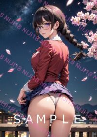 140　化物語 羽川翼 アニメ A4 ポスター 013DX