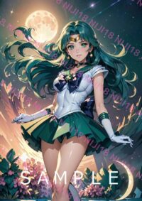 61　セーラーネプチューン美少女戦士セーラームーンアニメ A4 ポスター 013VE