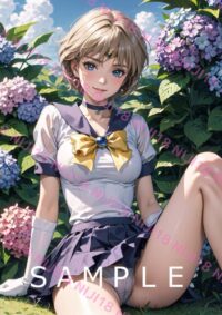 80セーラーウラヌス　美少女戦士セーラームーン アニメ A4 ポスター 013WC