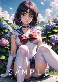 126セーラーサターン美少女戦士セーラームーン アニメ A4 ポスター 013WY