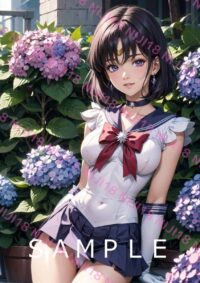 121セーラーサターン美少女戦士セーラームーン アニメ A4 ポスター 013ZD