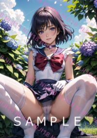 125セーラーサターン美少女戦士セーラームーン アニメ A4 ポスター 013ZG