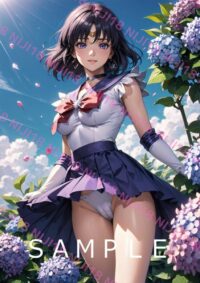 116セーラーサターン美少女戦士セーラームーン アニメ A4 ポスター 013ZJ