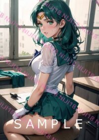 64　セーラーネプチューン美少女戦士セーラームーンアニメ A4 ポスター 013ZK