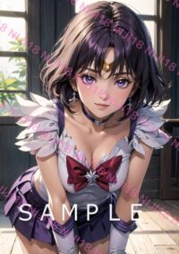 104セーラーサターン美少女戦士セーラームーン アニメ A4 ポスター 013ZS