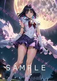 95セーラーサターン美少女戦士セーラームーン アニメ A4 ポスター 014BV