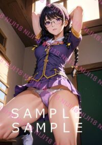 82　化物語 羽川翼 アニメ A4 ポスター 014C9