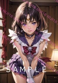 99セーラーサターン美少女戦士セーラームーン アニメ A4 ポスター 014F3