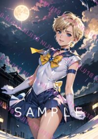 57セーラーウラヌス　美少女戦士セーラームーン アニメ A4 ポスター 014F5
