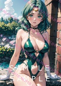 56　セーラーネプチューン美少女戦士セーラームーンアニメ A4 ポスター 014UU